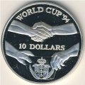Ниуэ 10 долларов 1991 год - Чемпионат мира по футболу 1994 года в США
