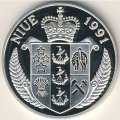 Ниуэ 10 долларов 1991 год - Чемпионат мира по футболу 1994 года в США