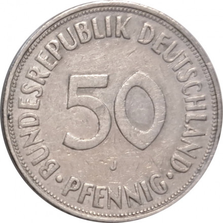 ФРГ 50 пфеннигов 1973 год (J)