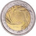 Италия 2 евро 2004 год - 50 лет Всемирной продовольственной программы