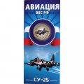 СУ-25. Авиация ВВС РФ - Гравированная монета 10 рублей 2014 год (в буклете)