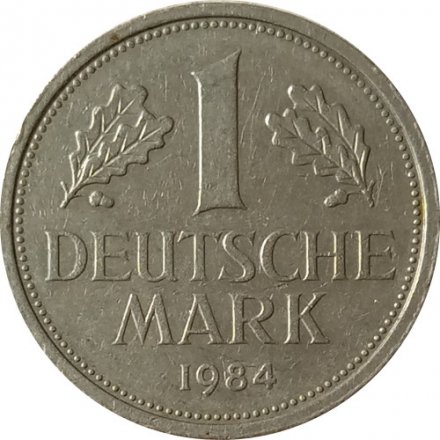 ФРГ 1 марка 1984 год (G)