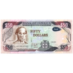 Ямайка 50 долларов 2013 год - UNC