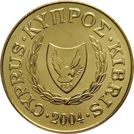 Кипр 20 центов 2004 год - Зенон Китийский UNC