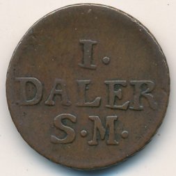 Швеция 1 далер 1716 год