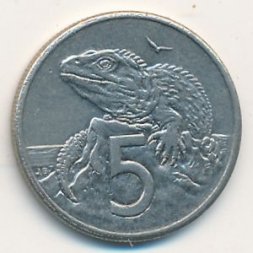 Новая Зеландия 5 центов 1987 год