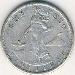 Филиппины 1 песо 1907 год