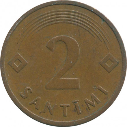 Латвия 2 сантима 1992 год
