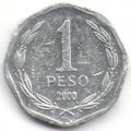 Чили 1 песо 2000 год