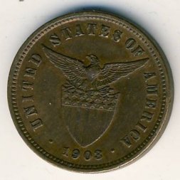 Филиппины 1/2 сентаво 1903 год