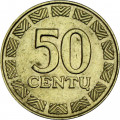 Литва 50 центов 1999 год