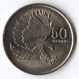 Филиппины 50 сентимо 1989 год