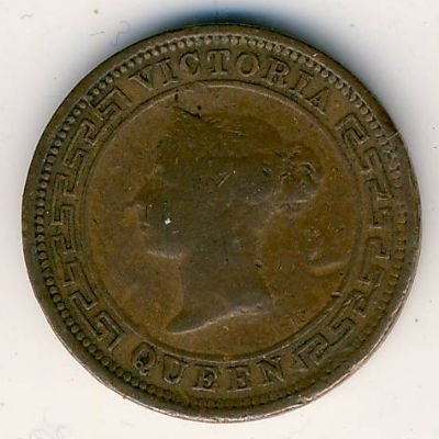 Цейлон 1/2 цента 1895 год