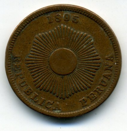 Перу 2 сентаво 1895 год