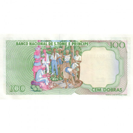 Сан-Томе и Принсипи 100 добра 1989 год - UNC