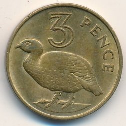 Гамбия 3 пенса 1966 год