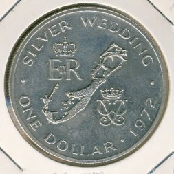 Бермудские острова 1 доллар 1972 год