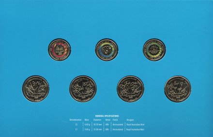 Набор из 7 монет Австралия 2018 год - Игры Содружества в Голд-Кост