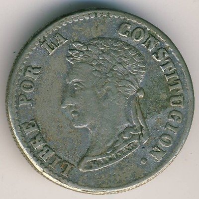 Боливия 4 соля 1856 год