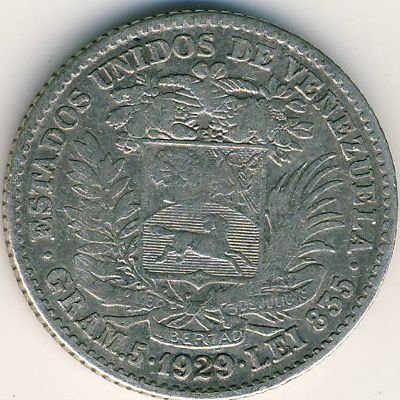 Венесуэла 1 боливар 1929 год