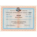 Акция простая именная АО &quot;Оржевский деревообрабатывающий комбинат &quot;ОДЕК&quot;, Украина, 1995 год - XF
