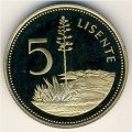 Лесото 5 лисенте 1979 год