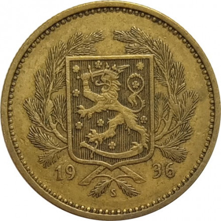 Финляндия 5 марок 1936 год