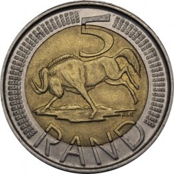ЮАР 5 рэндов 2009 год