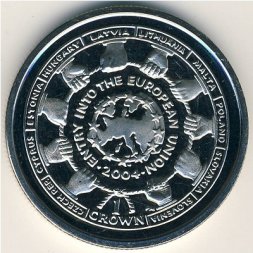 Остров Мэн 1 крона 2004 год