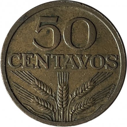Португалия 50 сентаво 1971 год