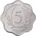 Восточные Карибы 5 центов 1981 год