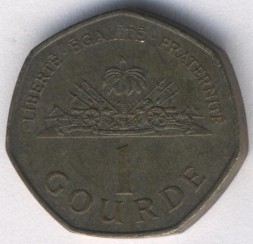 Монета Гаити 1 гурд 2009 год