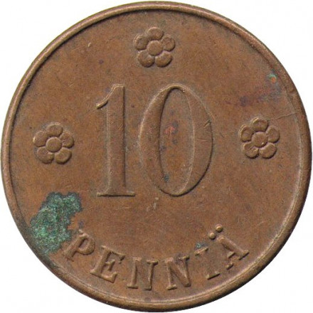 Финляндия 10 пенни 1926 год - F