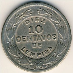 Гондурас 10 сентаво 1956 год