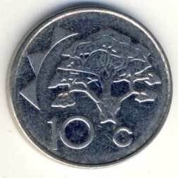 Намибия 10 центов 2000 год