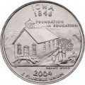 США 25 центов 2004 год - Штат Айова (P)