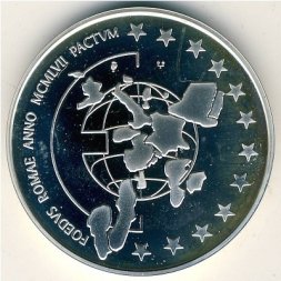 Бельгия 5 экю 1997 год