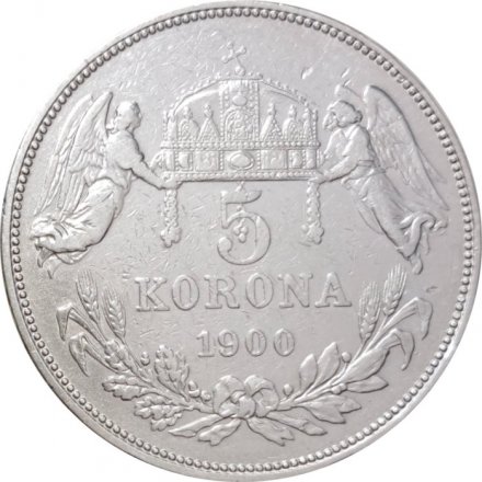 Венгрия 5 крон 1900 год