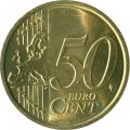 Ватикан 50 евроцентов 2010 год aUNC