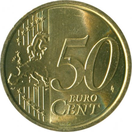 Ватикан 50 евроцентов 2010 год aUNC