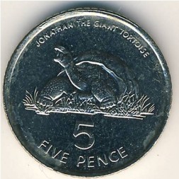 Остров Святой Елены и острова Вознесения 5 пенсов 1998 год