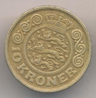 Дания 10 крон 1999 год