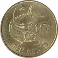 Сейшелы 10 центов 2007 год - Тунец
