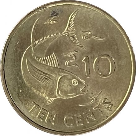 Сейшелы 10 центов 2007 год - Тунец