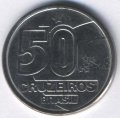 Бразилия 50 крузейро 1992 год