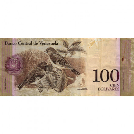 Венесуэла 100 боливаров 2012 год - F