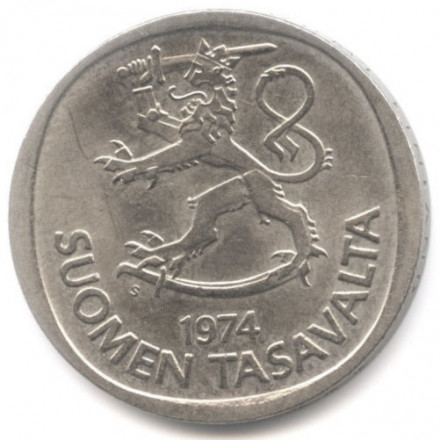 Финляндия 1 марка 1974 год