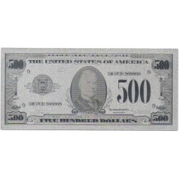 Сувенирная банкнота США 500 долларов - aUNC