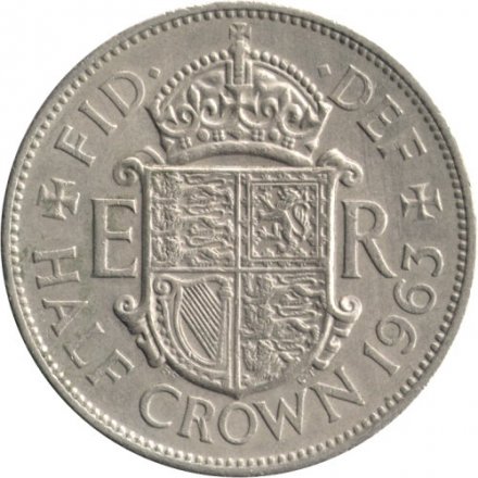 Великобритания 1/2 кроны 1963 год