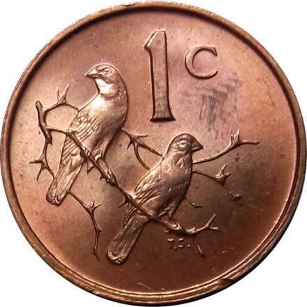 ЮАР 1 цент 1966 год (SOUTH AFRICA)